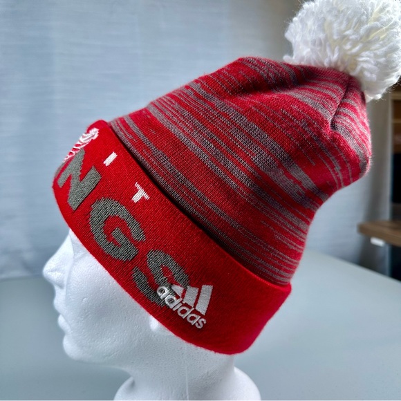 NHL Detroit Red Wings Adidas Authentic Headwear Collection Winter Toque Beanie - Picture 2 of 7
